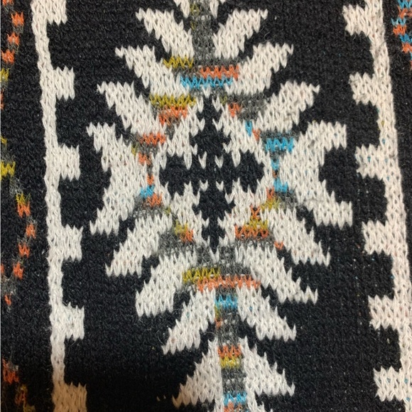 Pinkliscious Women Aztec Southwestern  Cardigan Sweater Coat Jacket Hooded Small - Picture 3 of 8